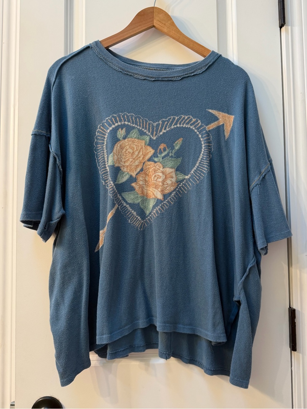 We The Free Rose Tee Oversized